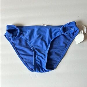 Hot Water blue bikini swim bottoms size small NWT